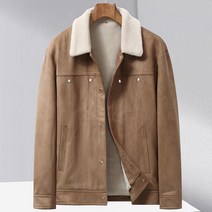 COSYEVNO 겨울 스웨이드 스웨이드 방한 남성 재킷