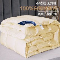 95 화이트 가성비 겨울 구스이불 오리털 다운 간절기 이불 침구 학생, 베이지