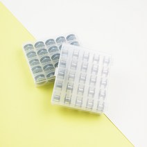아유디 보빈 북알 36개+플라스틱케이스 미싱 쏘잉 소잉 홈패션 DIY 옷만들기 패션 디자인, 36개입, 공업용 보빈세트