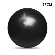 짐볼 피트 니스 운동 요가 공 두꺼운 폭발 방지 필 라 테 스 저항 전압 Fitball 체육관 홈 훈련 장비, 75 YJQ hei
