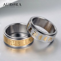 이니치오 AURORA ITALIA 18K Gold Color 불교 부처님 반지 BUDD-2015