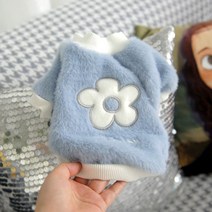 슈나우저 옷 강아지 환절기 산책룩 비숑 스피츠, 라이트 블루