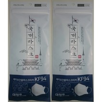 황사 미세먼지 국대마스크 대형 KF94, 5개입, 6개, 흰색