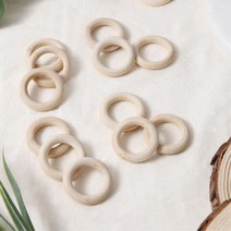 월행잉 마크라메재료 나무링 4cm 2개 드림캐쳐링 태교