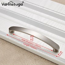 강화마루보수 벽지 깨진타일 보수 varmstuga 캐비닛 핸들 손잡이 알루미늄 합금 도어 주방 손잡이 닦았 캐비닛 당겨 서랍 현대 가구 핸들 하드웨어, 128mm