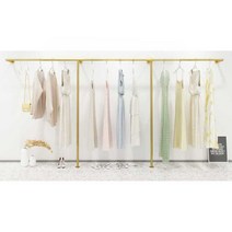 T자형 벽부착 의류매장용행거 인테리어 스탠드랙 대형, 길이 200 높이 160cm