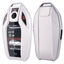 더조은셀러 BMW 3 5 7 X 시리즈 키케이스 키홀더 TPU 풀커버 클리어뷰 CV 01 02 03, BMW CV-03 - 실버