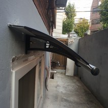 캐노픽스 350x1200 창문 처마 현관 비가림막 어닝 캐노피 설치 전문시공점, 투명, 그레이, 은백색(기본색상)