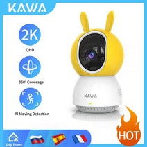 홈캠 가정용cctv 베이비캠 펫캠 가정용 감시카메라 스마트폰 CCTV 신생아 홈캠 카메라 와이파이 360 실내비디오 CCTV 스마트홈 무선 애완동물 모니터, CN_EU 플러그