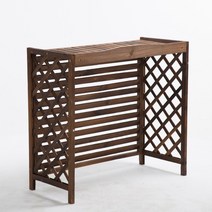 에어컨 실외기 가리개 덮개 가림막 차양막 보호 원목, 4.  80 x 32 x 70cm 커버