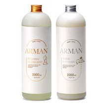 아르망 아기세탁세제 1L 무향 + 아르망 섬유유연제 1L 베베퓨어향 아이리스향, 섬유유연제 아이리스향
