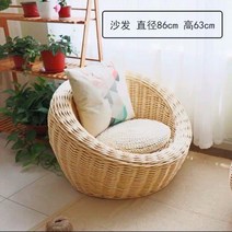 침실 발코니 라탄 등나무 티테이블 세트 커피 인테리어 베란다 야외 호텔 2인 부부 테이블 의자, 싱글체어라지원색(쿠션과베개포함)