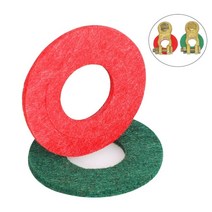 2pcs 1set 배터리 터미널 개스킷 패드 부식 방지 와셔 자동 자동차 섬유 두꺼운 펠트 배터리 터미널 보호기 1 빨간색 + 1 녹색, 1 세트