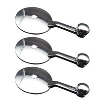 3 조각 페퍼 밀 핸드 크랭크 교체 부품 그라인딩 액세서리 주방 도구 가제트, 직경 4cm, 은, 금속