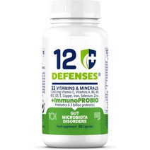 Supreme Nutrients 장 건강을위한 종종 및 프리 바이오 틱스 - 7 구 발효 체계의 7 가지 다른 균주. vitamin c 1000mg 비타민 D 아연 -60 캡슐, 1개