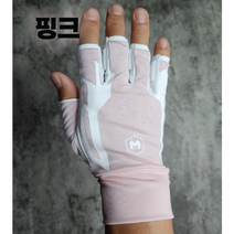 몽키그립 파워패드 오른손 손등 골프장갑, 핑크