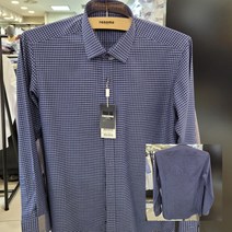 레노마셔츠 RMSSL0-136-NY 미니 체크 긴소매셔츠