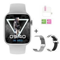 IWO W28 프로 Smartwatch NFC 스마트 워치 1.95 블루투스 통화 심박수 8 45mm PK W57 W58 DT7 MAX W27 W37, [04] 5 pcs, [11] W add 2 strap