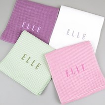 엘르 와플 20 극세사 100% 스포츠타올 수건 80g, 보라, 1개