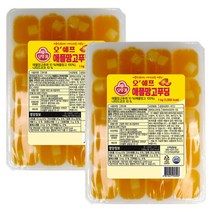 오뚜기 애플망고푸딩 1kg 대용량 급식용 어린이집간식 디저트 식자재, 2개