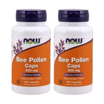 Now Foods Bee Pollen 나우푸드 벌꿀 화분 비 폴른 500mg 100정 2팩