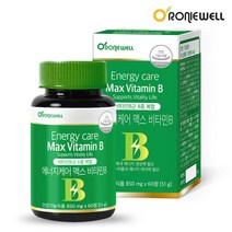 [로니웰] 에너지케어 맥스 비타민B 60정 (2개월분), 단품, 단품