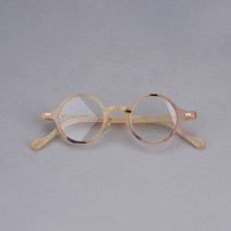 티타늄안경테 동그란안경테 동글이 천연 버팔로 경적 안경 여성 라운드 프레임 남성 선글라스 럭셔