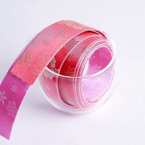 가배리본 세화 한복 원단리본 25mm 한복원단리본, 펀치