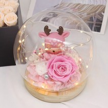 뉴마켓 볼 LED 유리돔 18x17cm 1개 (리모콘포함), A1-볼LED유리돔 18x17cm-1개