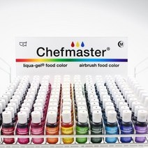 음식 제빵 베이킹 데코레이션 식용 색소 세트 30종 윌튼 쉐프마스터 초콜릿 카라멜 물감, 슈퍼레드(20g)
