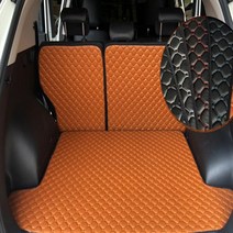 원씽 2020년형 올뉴쏘렌토 올뉴카니발 트렁크 매트 차박 캠핑발판, 더뉴카니발9인승, 브라운원단 브라운스티치