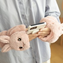[오리너구리일본캐릭터] 귀여운 토끼 오리 오픈형 손모아 벙어리 캐릭터 장갑