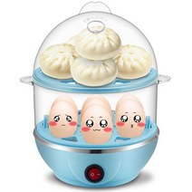 맥반석계란기계 계란굽는기계 계란삶기 달걀삶는 구운계란 만들기 기계 전기 계란 밥솥 다기능 미니 음식 찜기, 푸른