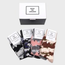 기타 바보사랑[삭스더랭귀지]카모플라쥬 패션양말 4set