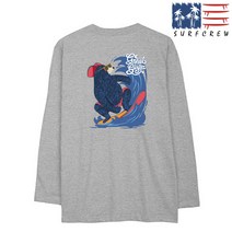 SURFCREW SURF BEAR 롱슬리브 S~3XL 긴팔티셔츠 쭉티 남녀공용 남성 여성 남자 여자 라운드