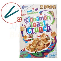 제너럴밀스 시나몬 토스트 크런치 시리얼 700g x 2팩 + 밀봉클립 Cinnamon Toast, 1박스, 1.4kg