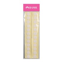 유니아트 1000 원형 찍찍이 15mm 흰색, 50개
