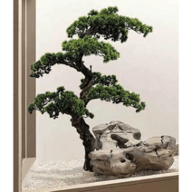 소나무 인조 분재 조화 조명 장식품 원예 1.2x1.2m, 높이 1.2m x 폭 1.2m