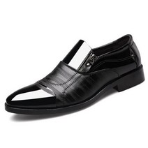 남자 구두 더비슈즈 정장 새로운 새로 남자의 품질의 특허 가죽 신발 Zapatos 드 hombre 크기 블랙 소프트 맨 드레스 플랫 클래식 옥스포드