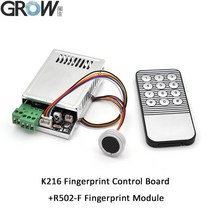 지문인식도어락 무타공 R502-F 방수 DC3.3V UART 작은 라운드 링 RGB LED Capacitve 지문 센서 모듈 액세스, 03 K216 R502-F