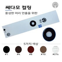 쎄다모 컬링 웨이브) 헤어증모가발/증모술재료/탈모/빈모, 1개, 8번)브라운