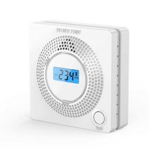 일산화탄소 경보기 감지기 2 in 1 LED 디지털 가스 연기 경보 Co 음성 경고 센서 보호 고감도, 02 02