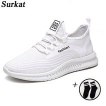 Surkat 남성 봄 신발 남성 캐주얼 신발 양말을 보내다
