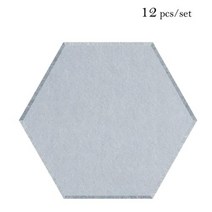 자기 접착 패널 음향 처리 12pcs 사운드 흡수 패널 룸 방음 벽 스티커 트림, 33-Smoky gray+12mm High Densit