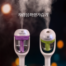차량용 가습기 차량용 초음파 방향제겸용 차량용 디퓨저 용기, 그린