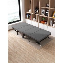 접이식 침대 점심시간 공간 차지하지 않는 간이침대, (90 고탄성 스폰지 + 굵은 흰색 사각튜브)