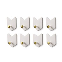 워너픽 디자인 벽걸이 후크 8p, 화이트
