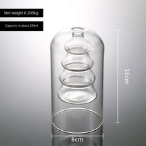 이중 레이어 유리 꽃병 홈 장식 방 아로마 테라피 병 웨딩 수경 식물 용기, A-2
