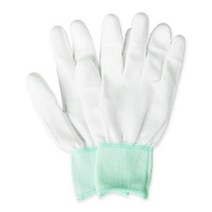 PU-TOP 코팅 폴리 장갑 흰색 M 10켤레 나비엠알오, 없음, 상세설명 참조