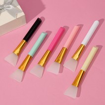 저자극 실리콘 팩 브러쉬 팩붓 왁싱도구, 화이트